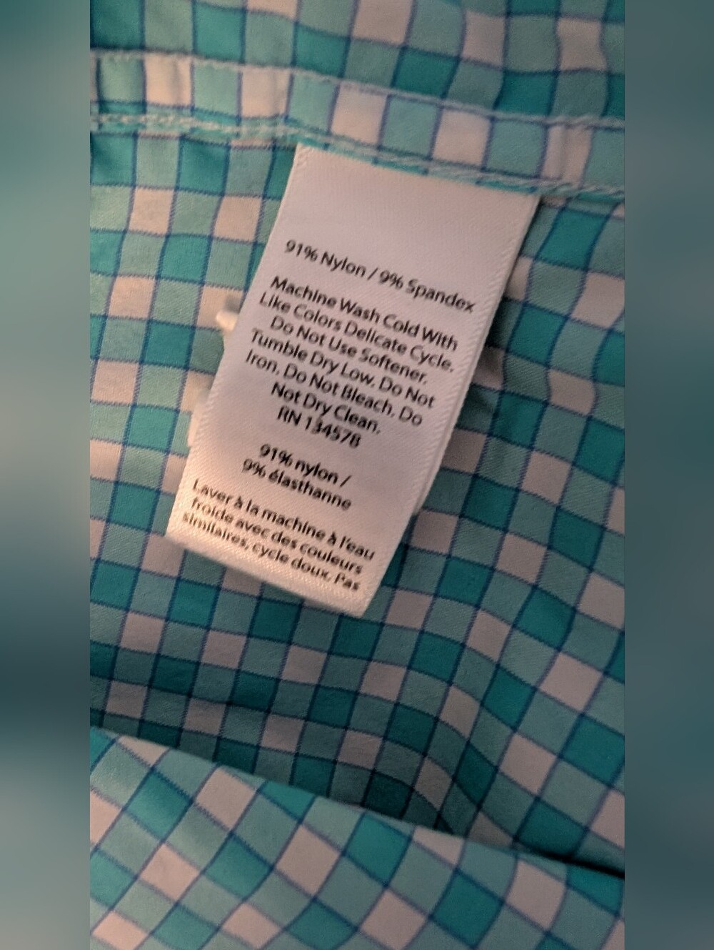 Vineyard Vines Performance Men's Light Blue Teal Classic Fit Tucker Shirt Large - Picture 7 of 15